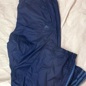 Vintage navy blue adidas track pants